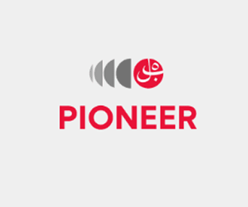 شعار شركة مودرن بايونير لتجارة المستلزمات